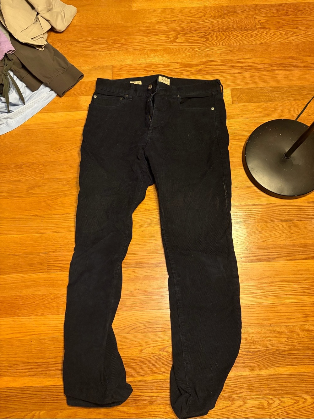 J. Crew Black Corduroy Pants - Slim Straight